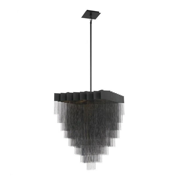 Oval Chandelier 18 Light-Black Finish Bailey Street Home 79-Bel-4365451