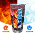 thumbnail image 5 of Bingfone Bird 2 for 20 Oz Stainless Steel Travel Mug Double Wall Water Coffee Cup for Home,Office, Outdoor Works Great for Ice Drinks and Hot Beverage-Without Straw, 5 of 8