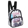 thumbnail image 4 of Fashionable Backpack Stylish Design Practical Large Capacity Versatile Zipper Closure Trendy Transparent Pattern Unisex Travel Durable Material, 4 of 8