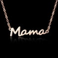 thumbnail image 6 of FENGGHAO Mothers Day Mama Alphabet Necklace Simple Hand Painted Letter Pendant Alloy Dainty Clavicle Chain Jewelry Gift for Mom, 6 of 7