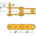 thumbnail image 2 of Tsubaki Connecting Roller Link,D-1 Attachment C2060HD1CL, 2 of 2