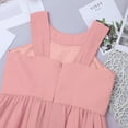 thumbnail image 4 of MSemis Kids Chiffon Flower Girls Dress First Communion Bridesmaid Wedding Sequins Halter Neckline Gowns A Pink 4, 4 of 5