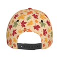 thumbnail image 3 of Kdxio Unisex Autumn Maple Leaves Pattern Baseball Cap Unisex Washed Classic Adjustable Hat, 3 of 5