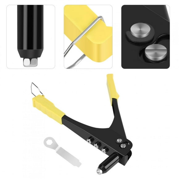 Akozon Repair Heavy Duty Tool Riveter Kit Nail Blind Hand Tool For The Connection Fastening Of Metal Fiber Leather