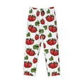 thumbnail image 4 of Xecao Hand Drawn Strawberry Men's Straight Lounge Pajama Pants: The Ultimate in Comfortable Sleepwear, 4 of 9