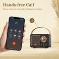 thumbnail image 4 of Altavoz Bluetooth PRUNUS J-999 estilo retro vintage negro, 4 of 6