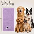 thumbnail image 3 of Dan River Dog Towel pack of 1 Soft Absorbent and Fast Drying Cotton Pet Towel - Crocus Petal, 20x40 in, 3 of 10