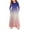 #002-Blue, variant on Girls Maxi Dresses 10-12 Casual A-Line Long Sleeve Maxi Dress Gradient Crew Neck Sundresses Swing Dresses with Pockets,Blue