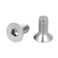 thumbnail image 2 of Tornillo de cabeza plana hexagonal de acero inoxidable 316 M6x14mm con cabeza avellanada, 5 piezas, 2 of 2