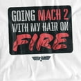 thumbnail image 2 of Top Gun T-Shirt Mach 2 Hair On Fire Unisex Graphic Tee for Men & Women, 2 of 7