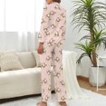 thumbnail image 3 of Top-kevin Cute Sea Fish Women's Long-Sleeve Shirt And Full-Length Bottom Pajama Set, 3 of 12