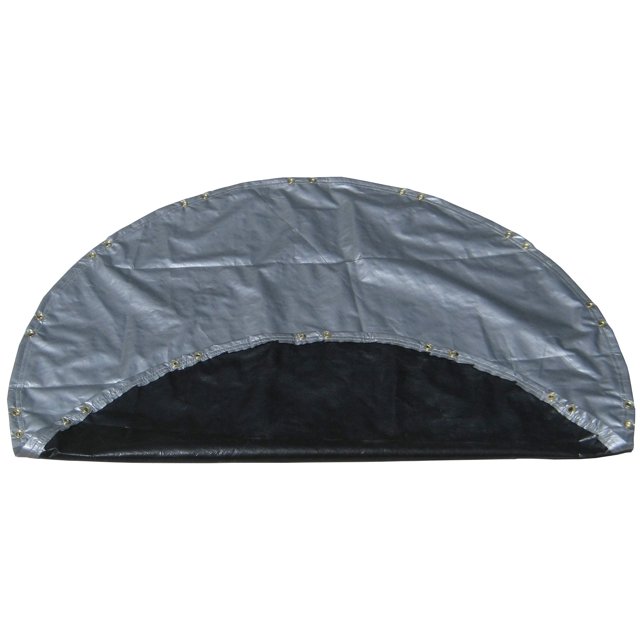 Bâche Ronde 6 Pieds Diamètre Poly Argent/noir - 12 Mil, 6 Oz.