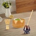 thumbnail image 4 of Soporte para de cerámica de té verde de 5 piezas, accesorios, de acero inoxidable, de inicio hecho a mano, juego japonés para la del té japonés C gCuenco de bambú BLESIY Soporte para batidor Matcha, 4 of 8