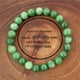 thumbnail image 4 of Positiva para la ansiedad, unisex, pulsera elástica con cuentas de piedra verde para hombres y mujeres, para uso diario, joyería de buena suerte, 4 of 6