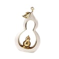 thumbnail image 4 of Shangren Ceramic Gourd Ornaments Collection Gourd Statue for Office Dining Room Shelf L, 4 of 8