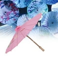 thumbnail image 4 of Chinese Umbrella Art Decor Painted Parasol For Wedding Party Oil Paper Umbrella(Pink), 4 of 8