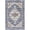 Blue & Beige, variant on 4 x 6 ft. Blue & Red Oriental Traditional Power Loomed Distressed Washable Non Skid Rectangle Area Rug