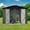Brown, variant on Outdoor Storage Shed with Integrated Punched Vents, Metal Garden Sheds 6ftx8ft with  Aluminum Frame Structure, Outdoor Storage Sheds, White