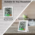 thumbnail image 4 of Geevon Digital Hygrometer Indoor Thermohygrometer, Room Thermometer Indoor with Accurate Sensor, Humidity Meter for Home Garage Greenhouse Baby Room (White), 4 of 7