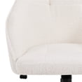 thumbnail image 4 of Yaheetech Modern Boucle Desk Chair for Home Office,Ivory, 4 of 7