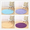 thumbnail image 2 of Round Chenille Bath Mat Bath Rugs Shower Rugs Shaggy Bath Mat 80cm, 2 of 2