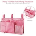 thumbnail image 2 of Wattne 8-Pocket Beside Caddy Hanging Organizer, Pink, 2 of 8