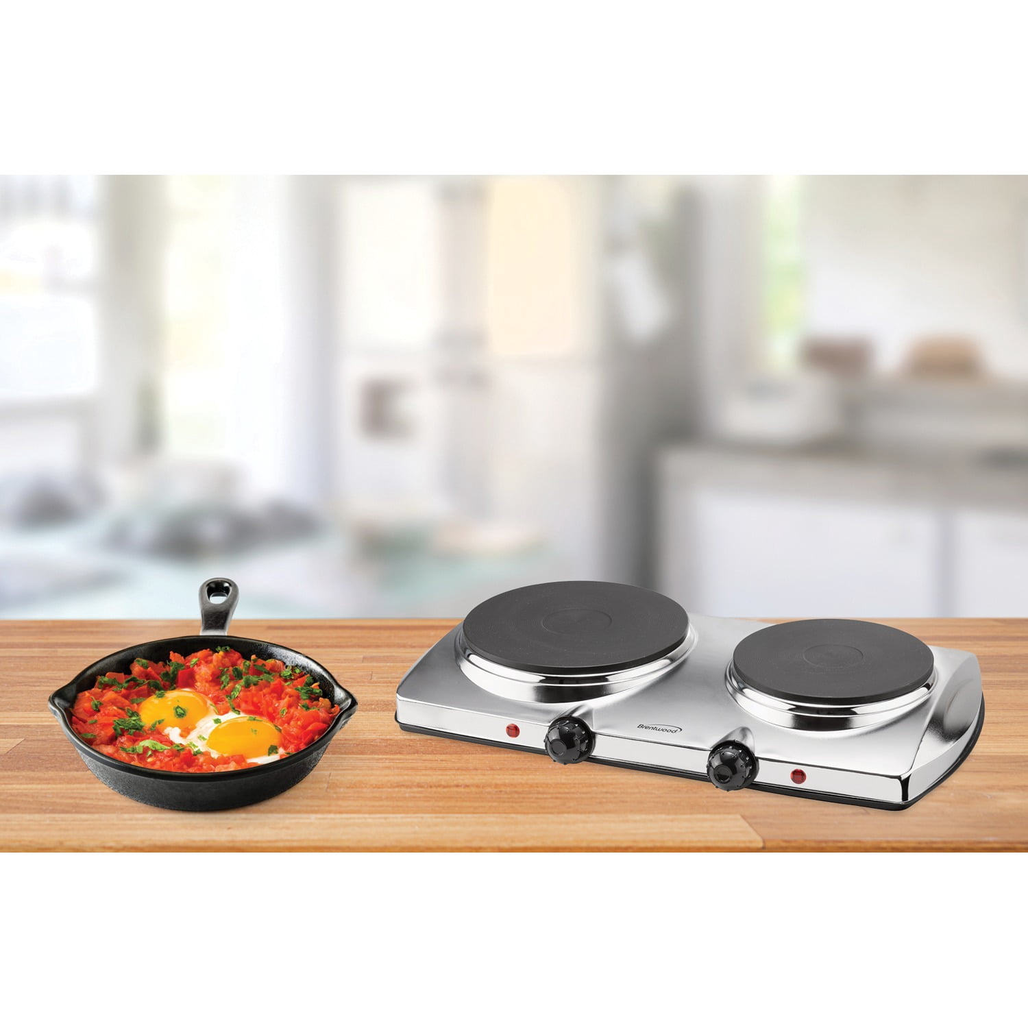 Brentwood 1,440-Watt Double-Burner Electric Hot Plate