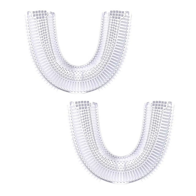 HLONK 2 Pcs U-shaped Toothbrush Heads Replacement Electric Toothbrushes Type Ultrasonic Whitening Teeth Cleaner