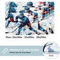 thumbnail image 2 of Ice Hockey Polyester Non-Slip Machine Washable Floor Mats & Door Mat Chair Rug, 2 of 6