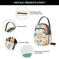 thumbnail image 4 of FORMRS Crossbody Bag for Women Quilted Travel Shoulder Cell Phone Purse with Chain Strap Handbag, Orange Retro Flower, 4 of 7