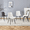 White, variant on Dining Chairs Set of 4, PU Leather Dining Room Chairs with Extended Cushions and Metal Legs, Waterproof Kitchen Side Chairs for Home Guest Restaurant, White