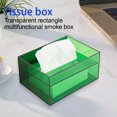 thumbnail image 3 of ángulo De Cubierta De Caja De Pañuelos De Acrílico Transparente Para Tocador De Oficina ángulo De Cubierta De Caja De Pañuelos De Acrílico Transparente Para Tocador De Baoblaze none, 3 of 7