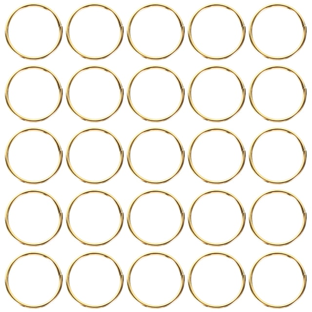 MOVTOTOP 200Pcs Metal Split Rings Small Round Key Rings Metal Keychain Rings Keychain Round Key Rings
