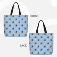 thumbnail image 2 of Disketp Brown French Bulldog Bolsa Tote de Lona para Mujer, Bolso de Hombro y Cruzado con Cierre de Cremallera, 2 of 7