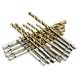 thumbnail image 4 of GLFSIL 1pc HSS High Speed Steel Titanium Coated Drill Bit 1/4 Hex Shank 1.5mm-6.5mm, 4 of 7