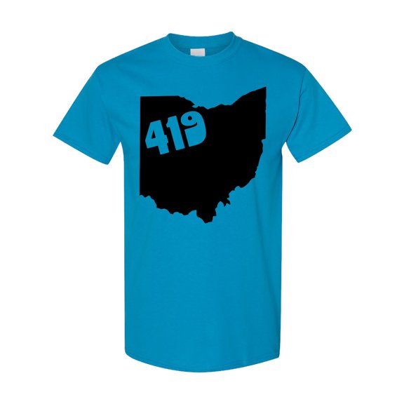 Inktastic 419 Ohio Phone Code T-Shirt