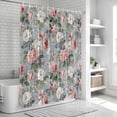 thumbnail image 5 of Vintage Spring Floral Shower Curtain Set - 72" x 78" Washable Bathtub Curtain with 12 Hooks, Summer Botanical Watercolor Waterproof Fabric Stall Shower Curtains for Bathroom/Bathtub Décor, 5 of 6