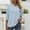 Blue, variant on Women's Clothing Spring And Summer New Stand Up Collar Shirt With Flower Leisure And Loose Top Womens plus Size Workout Clothes Womens Shirts And Tops Womens plus Size Athletic Wear Tunics in plus