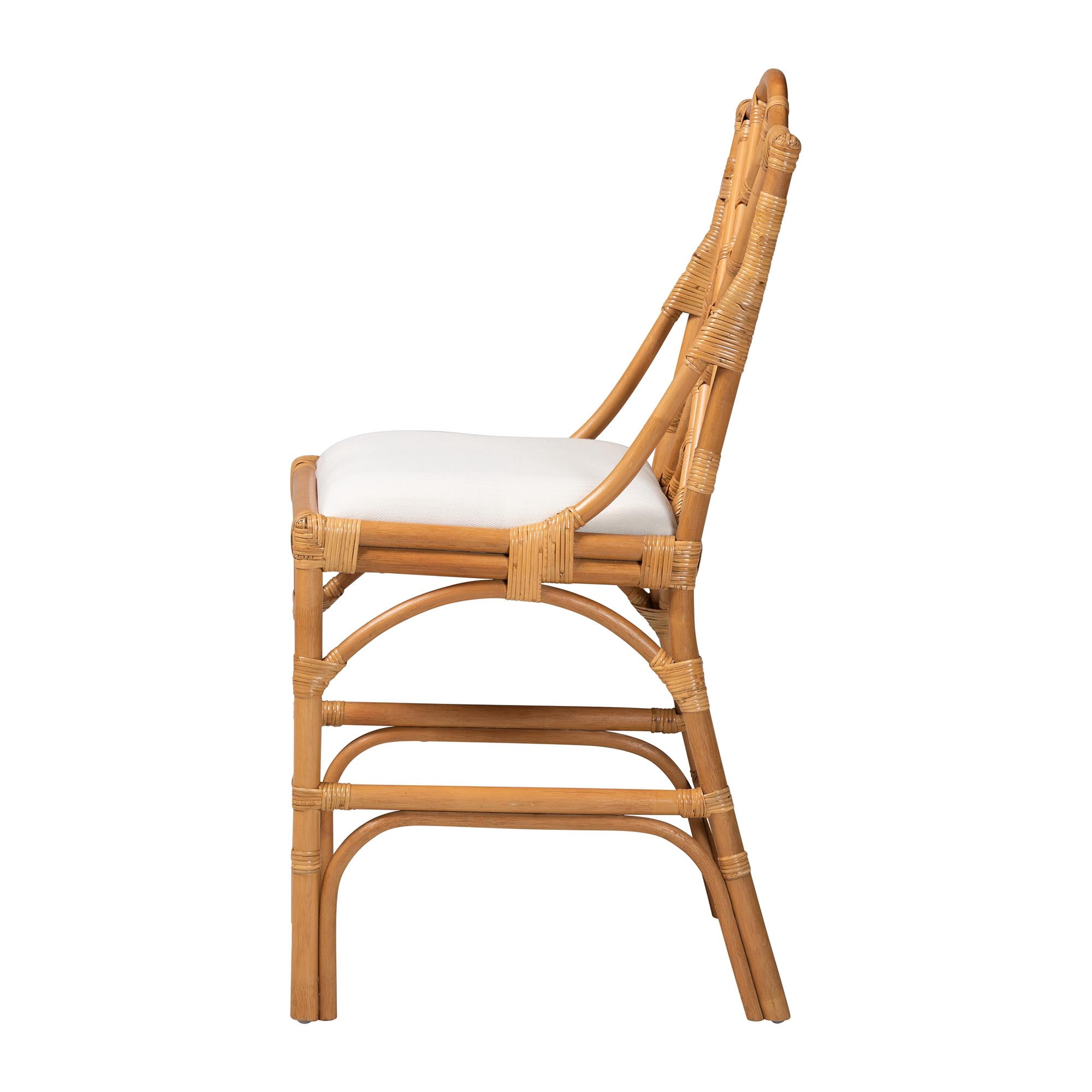 bali & pari Cedric Boho Counter Stool, Counter Height, Light Honey