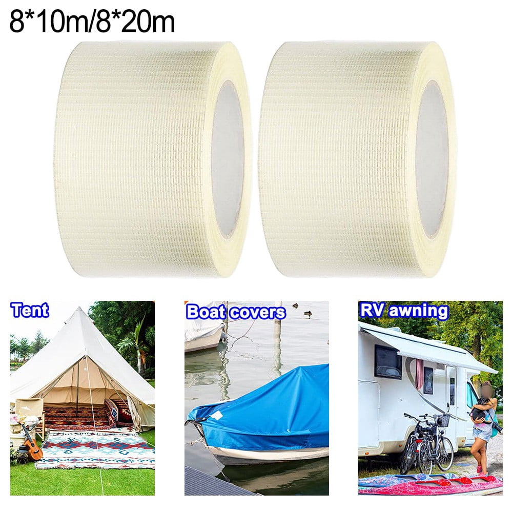 2Packs Heavy-Duty RV Awning Repair Tape: Waterproof, Strong for All Fabrics!