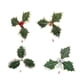 thumbnail image 5 of Naiovety 20 piezas, 10MM, Navidad, acebo artificial, bayas, hojas verdes, ornamento, simulación, reutilizable, flores secas, manualidades, Kits de decoración para fiestas Hoja de fruta plateada, 5 of 6