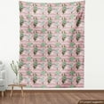 thumbnail image 4 of Ambesonne Floral Fabric by the Yard Upholstery, Romantic Roses Succulents, 1 Yard, Blush Pale Seafoam Green, 4 of 5