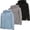 Black, Deep Gray, Dusty Blue, variant on Boys 3 pack zip up hoodie Fleece long sleeve essentials hoodie for boys Athletic Kids Clothes Size 4-20 (Set4 Size 14/16)