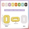thumbnail image 2 of 16pcs Letter O Iron On Letter Patches 8 Colors Self Adhesive Chenille Patches 2.1 Inch Stick on Letters Preppy Patch Letter Mixed Color, 2 of 6