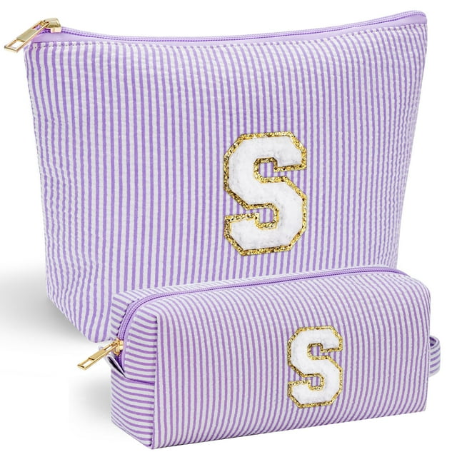Regalos para el Día de la Madre de YOOLIFE, artículos de preppy, regalos para niñas preadolescentes, regalos de graduación para maestros, bolsa de maquillaje con monograma, bolsa organizadora de maqui