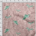 thumbnail image 4 of oneOone Viscose Jersey Dusty Pink Fabric Asian Japanese Floral Geometric With Flowers Sewing Craft Projects Fabric Prints By Yard 60 Inch Wide, 4 of 4