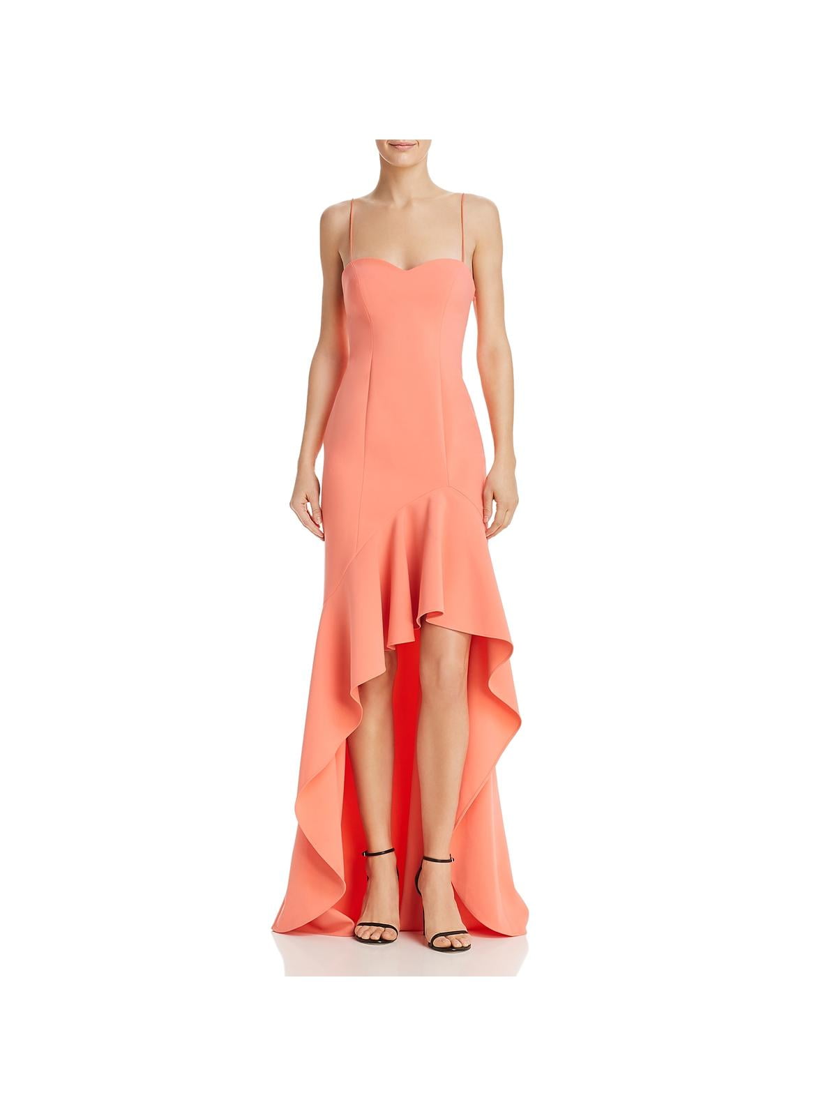 likely orange dress