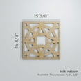 thumbnail image 3 of Ekena Millwork 15 3/8"W x 15 3/8"H x 3/8"T Medium Brownsville Decorative Fretwork Wood Wall Panels, Alder, 3 of 3