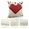 thumbnail image 4 of TIAOTIAOHOU Valentine's Day Pillow Covers Hearts Small Red Hearts Decor Throw Pillow Covers Valentine's Day Cushion Case Decoration for Sofa Couch, 4 of 5