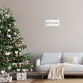 thumbnail image 2 of Stupell Industries Winter Wishes Sentiments Geometric Snow Flakes Cursive Typography, 17 x 7,Design by Daphne Polselli, 2 of 5